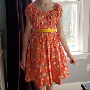 Disney's Girls Pineapple swirl dress